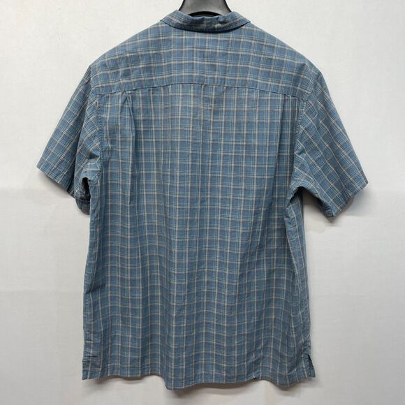 Columbia Men Short Sleeve Button Shirt Top Size XXL 2XL Cotton B369 -18 - Picture 9 of 11